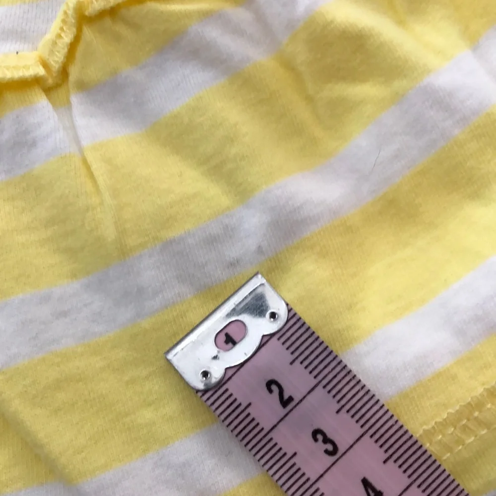 NWOT Old Navy Girls Yellow White Stripe Ruffle Skirt Size XS 5